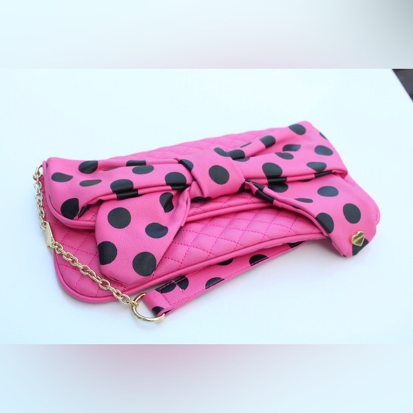 Betsy Johnson dots enough shoulder bag - Picture 4 of 10